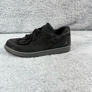 AIR JORDAN 1 FLIGHT 3 Low Black Gray Basketball Shoes 789864-005 Size 9.5